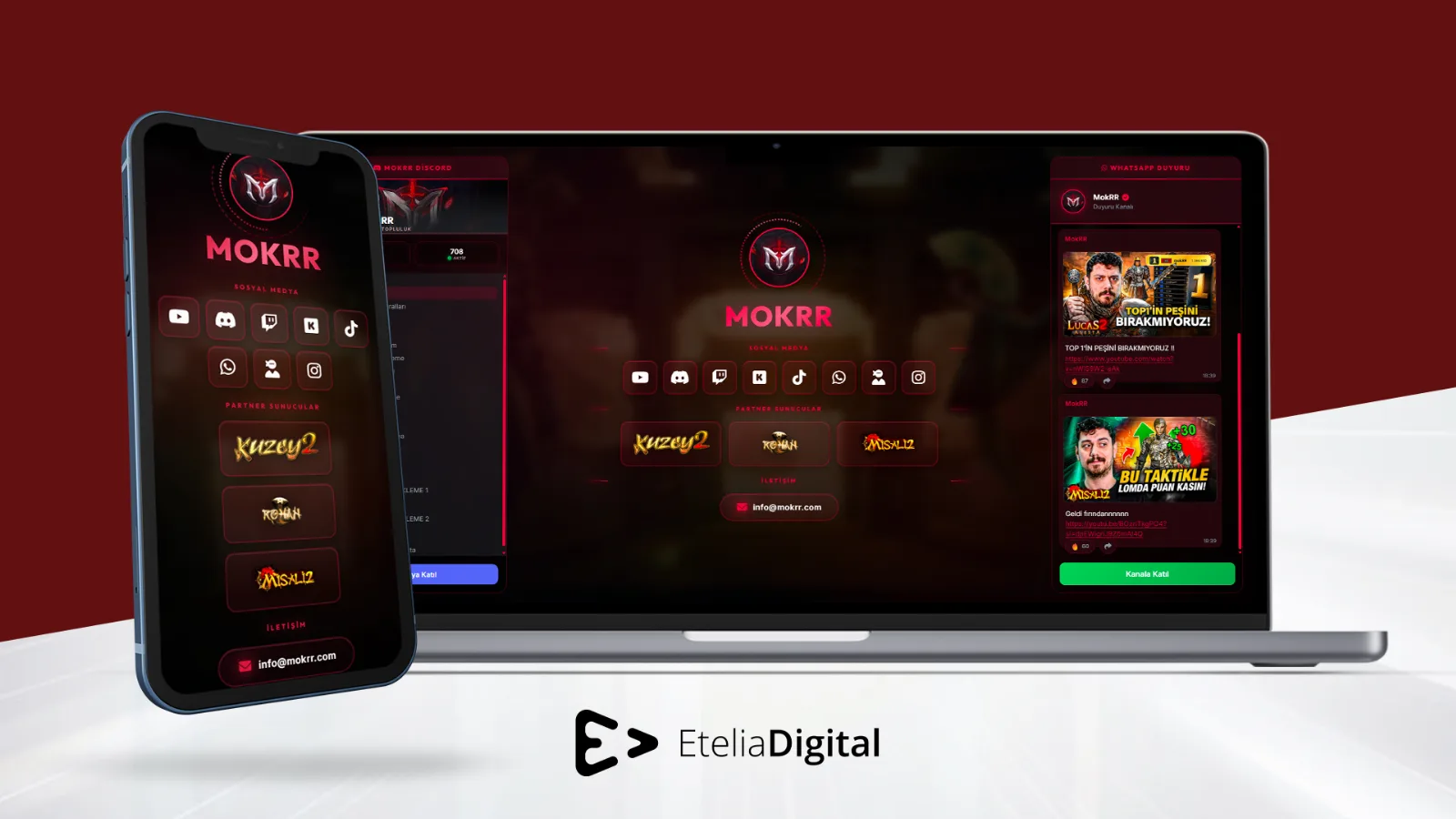 MokRR web sitesi tasarımı