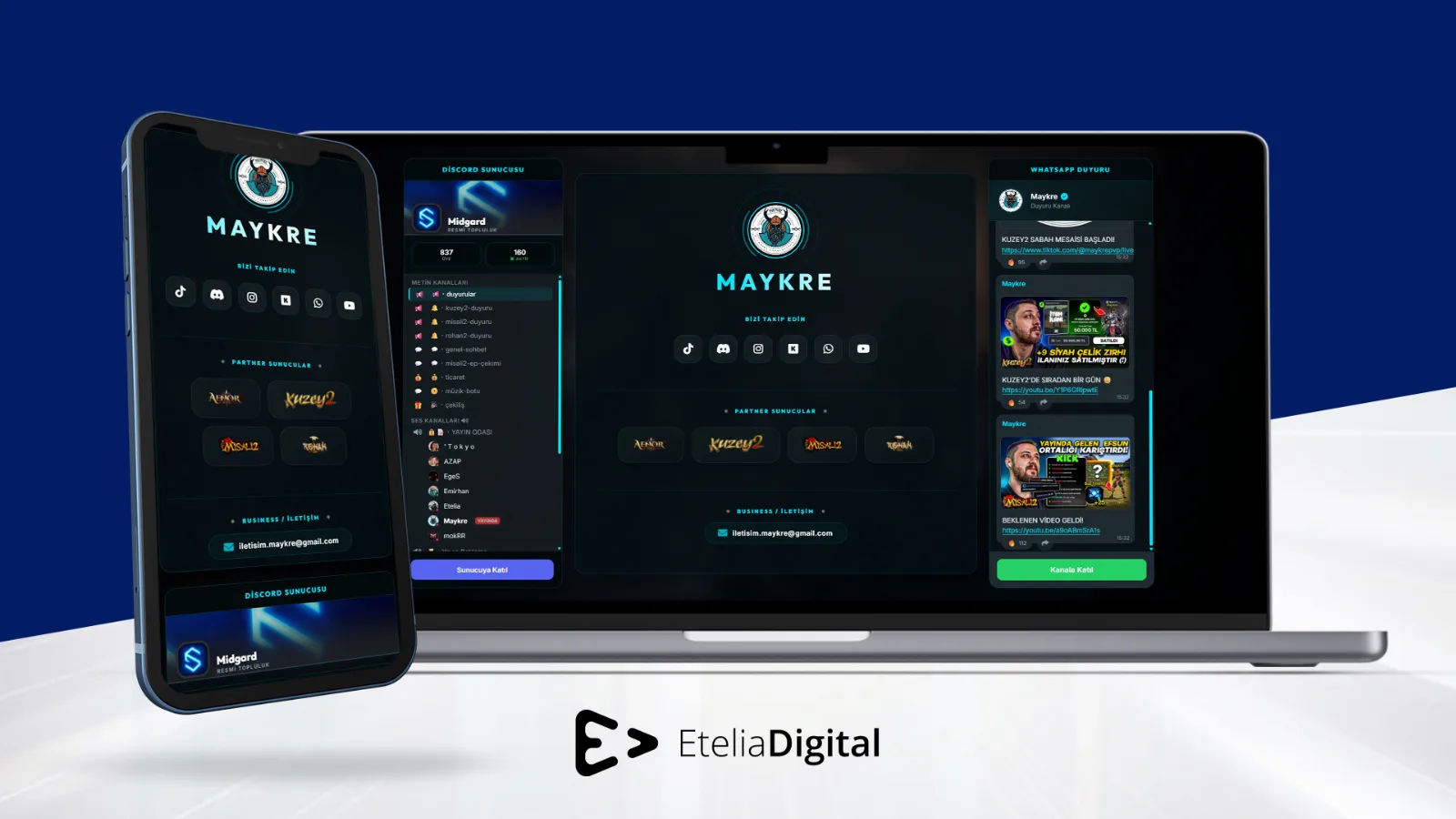 Maykre web sitesi tasarımı